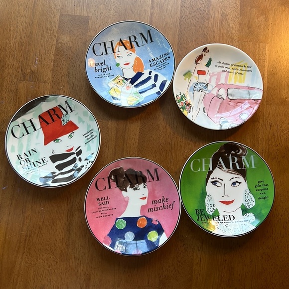 Kate Spade Make Headlines  / Grad Tour Appetizer Plates - Picture 1 of 6